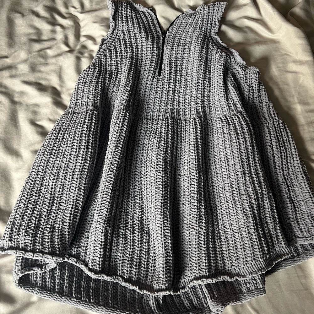 POL Gray Textured Racerback Tank Top - Picture 4 of 4
